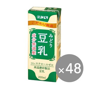 【九州乳業】みどり 豆乳 成分無調整(200ml紙パック)48本/72本