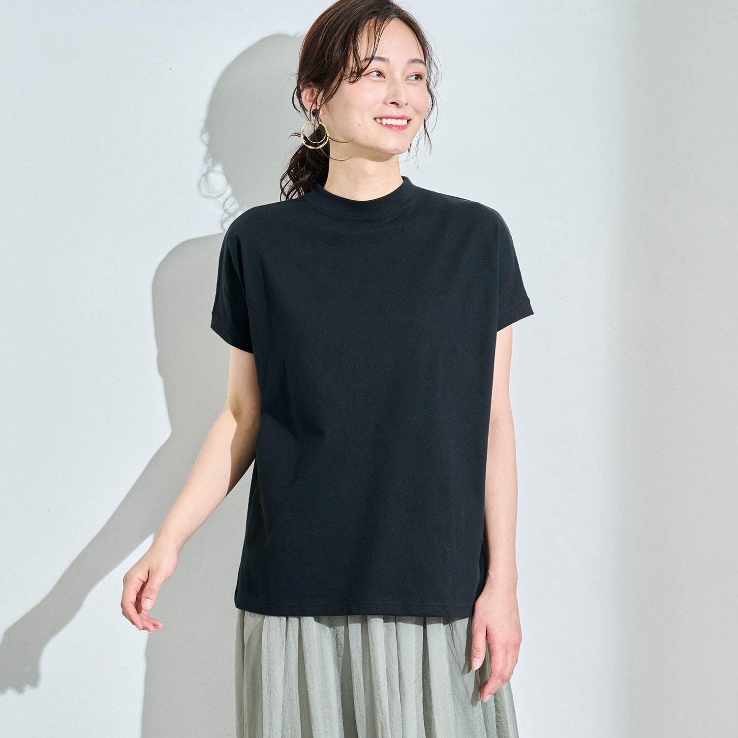 大人女性にうれしいしっかり綿素材Tシャツ（Tシャツ）｜(イット