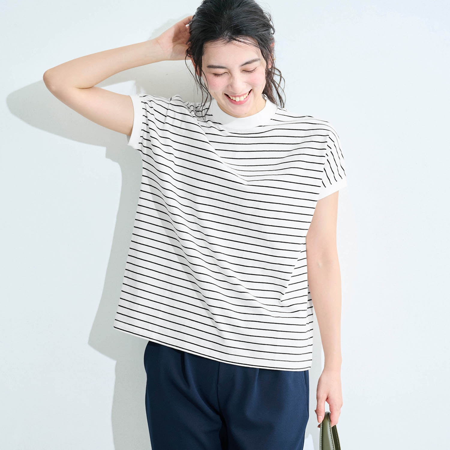 大人女性にうれしいしっかり綿素材Tシャツ（Tシャツ）｜(イット