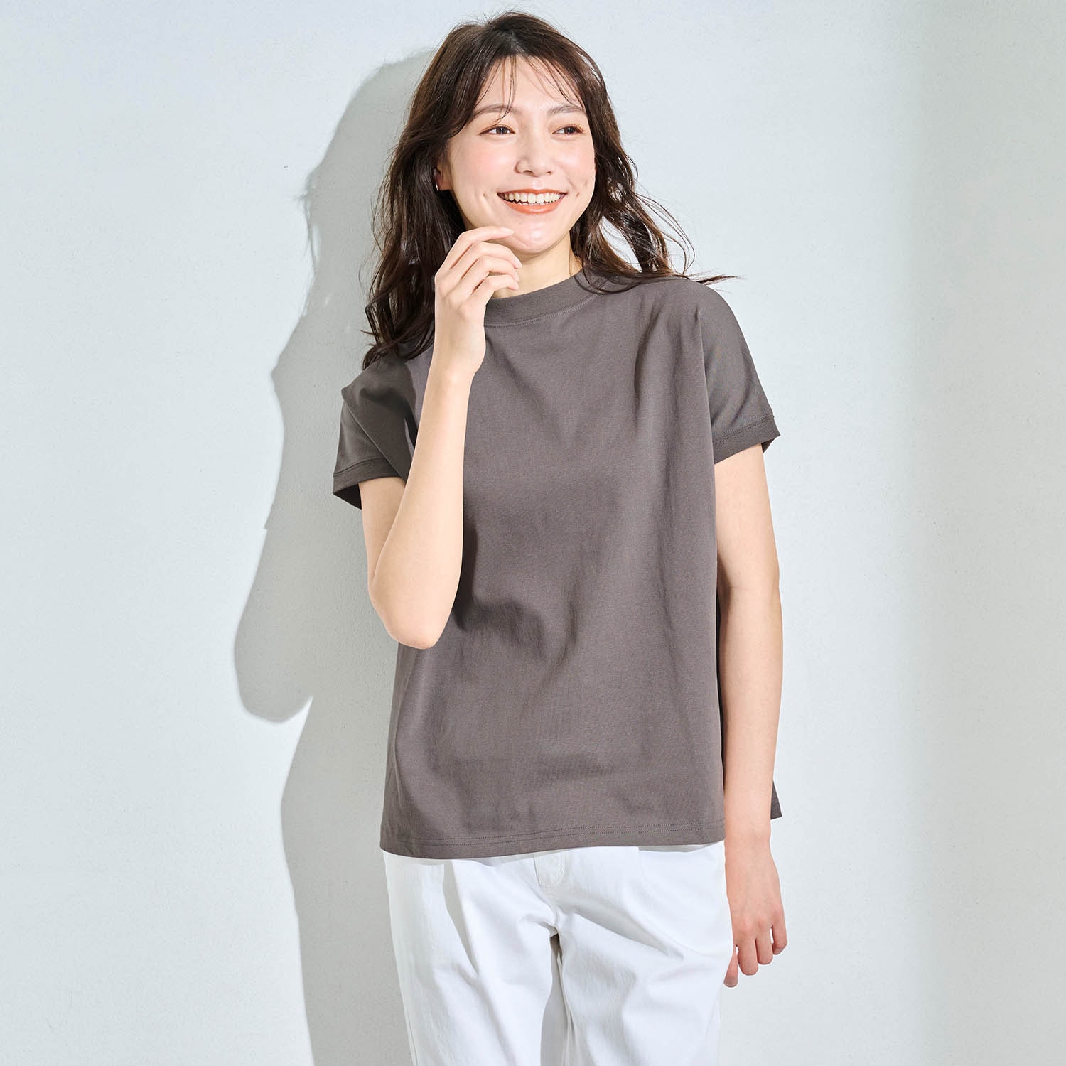 大人女性にうれしいしっかり綿素材Tシャツ（Tシャツ）｜(イット