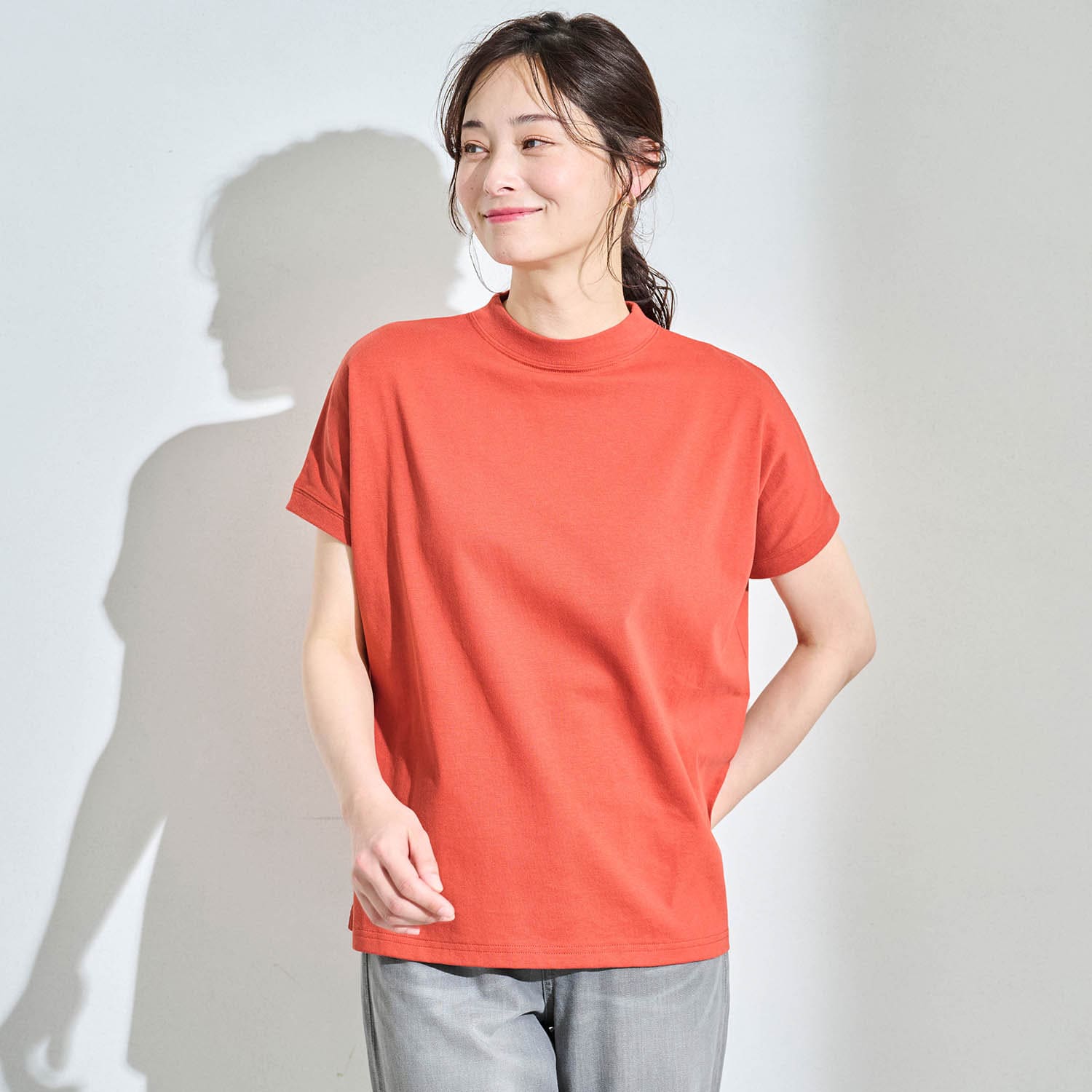 大人女性にうれしいしっかり綿素材Tシャツ（Tシャツ）｜(イット