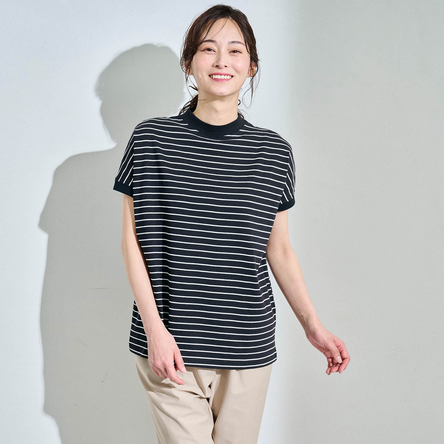 大人女性にうれしいしっかり綿素材Tシャツ（Tシャツ）｜(イット