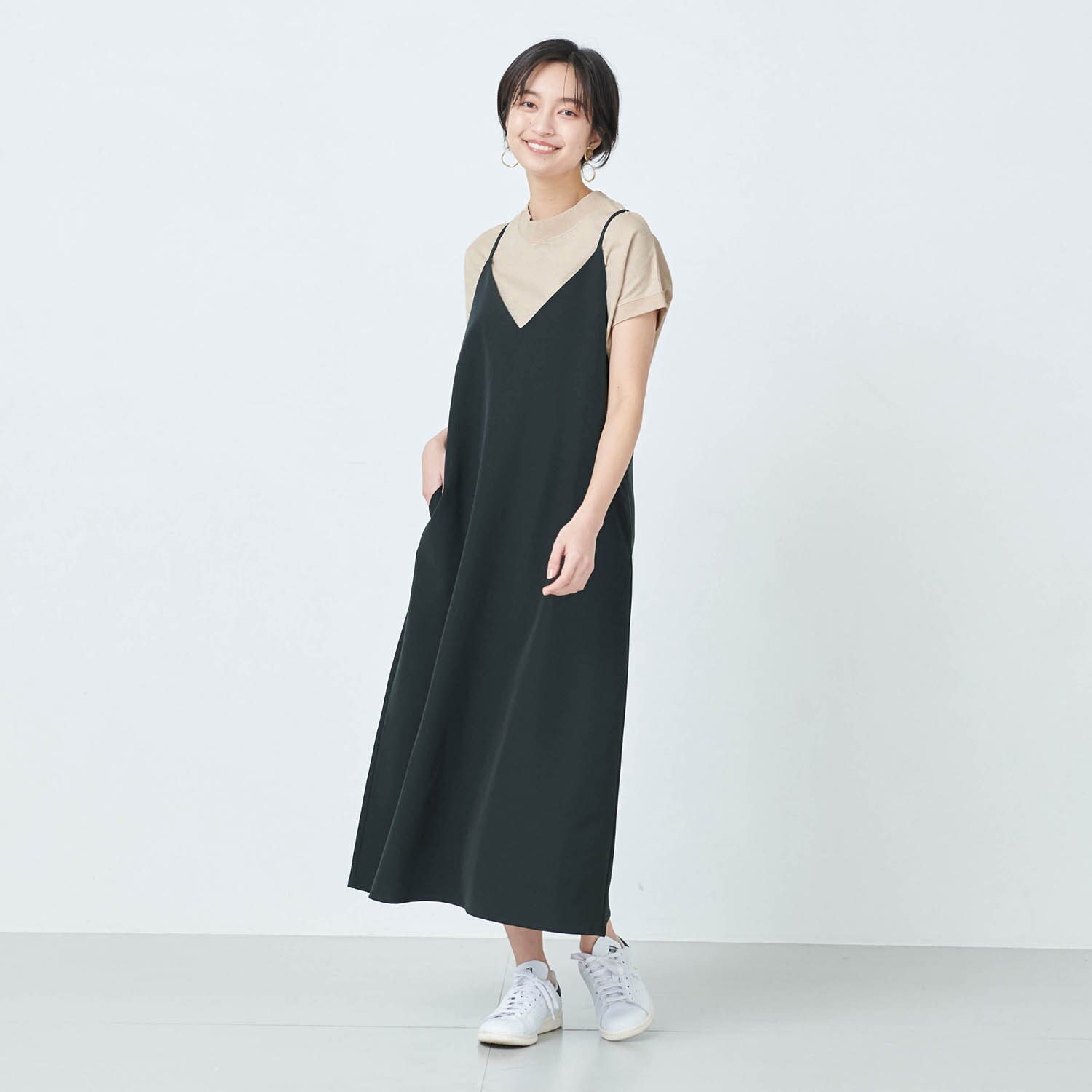 バッククロスキャミワンピース イットマイセルフ It Myself 通販のベルメゾンネット