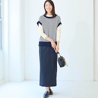 モデル身長173cm／M　オフホワイト着用