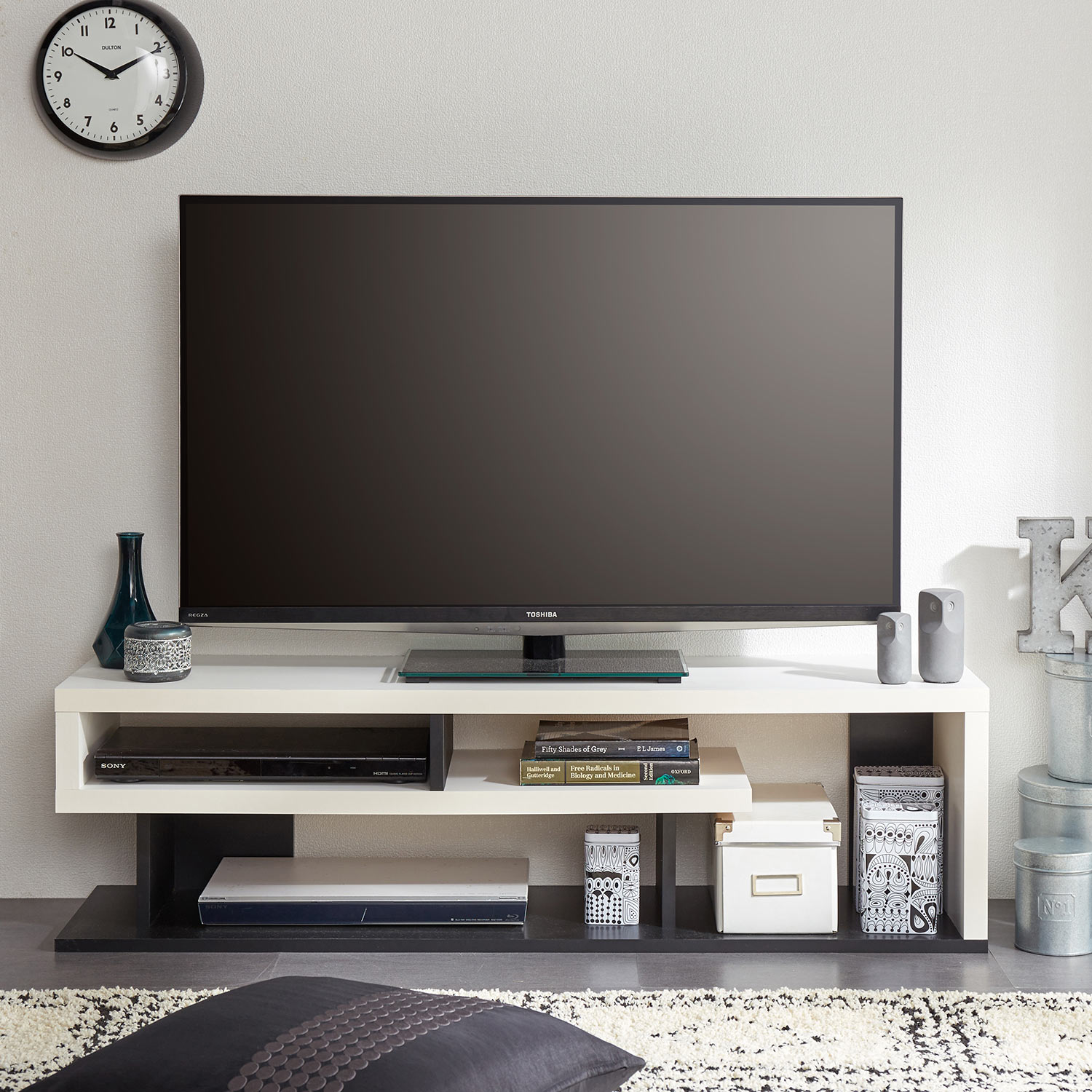 【ベルメゾン】【超特価商品】ツートンカラーのモダンテレビラック 【ベルメゾン】【超特価商品】ツートンカラーのモダンテレビラック
