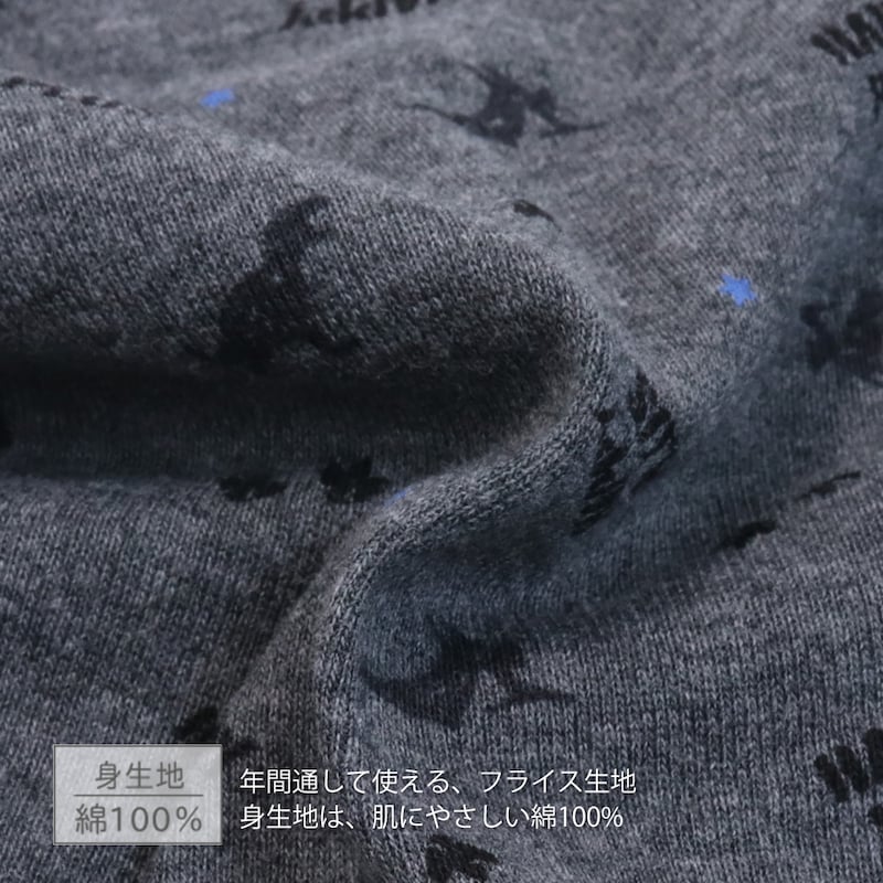 グレー＆ネイビー（恐竜）