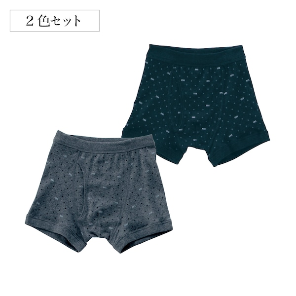 【SOKY】【2枚組】総柄ボクサー(通年・通学)【ジュニア】