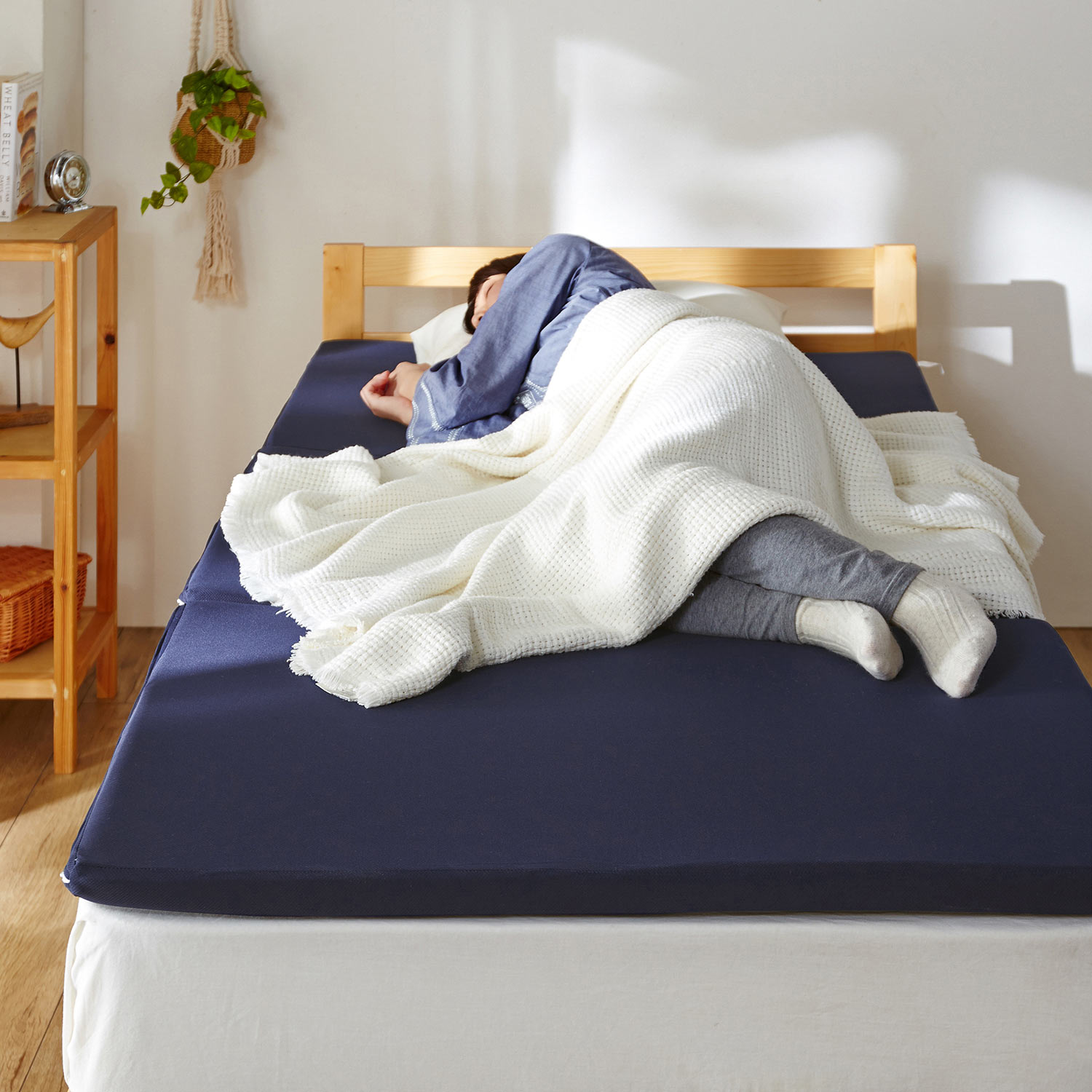 【ベルメゾン】重ねて使える!高反発ウレタンの折りたたみマットレス