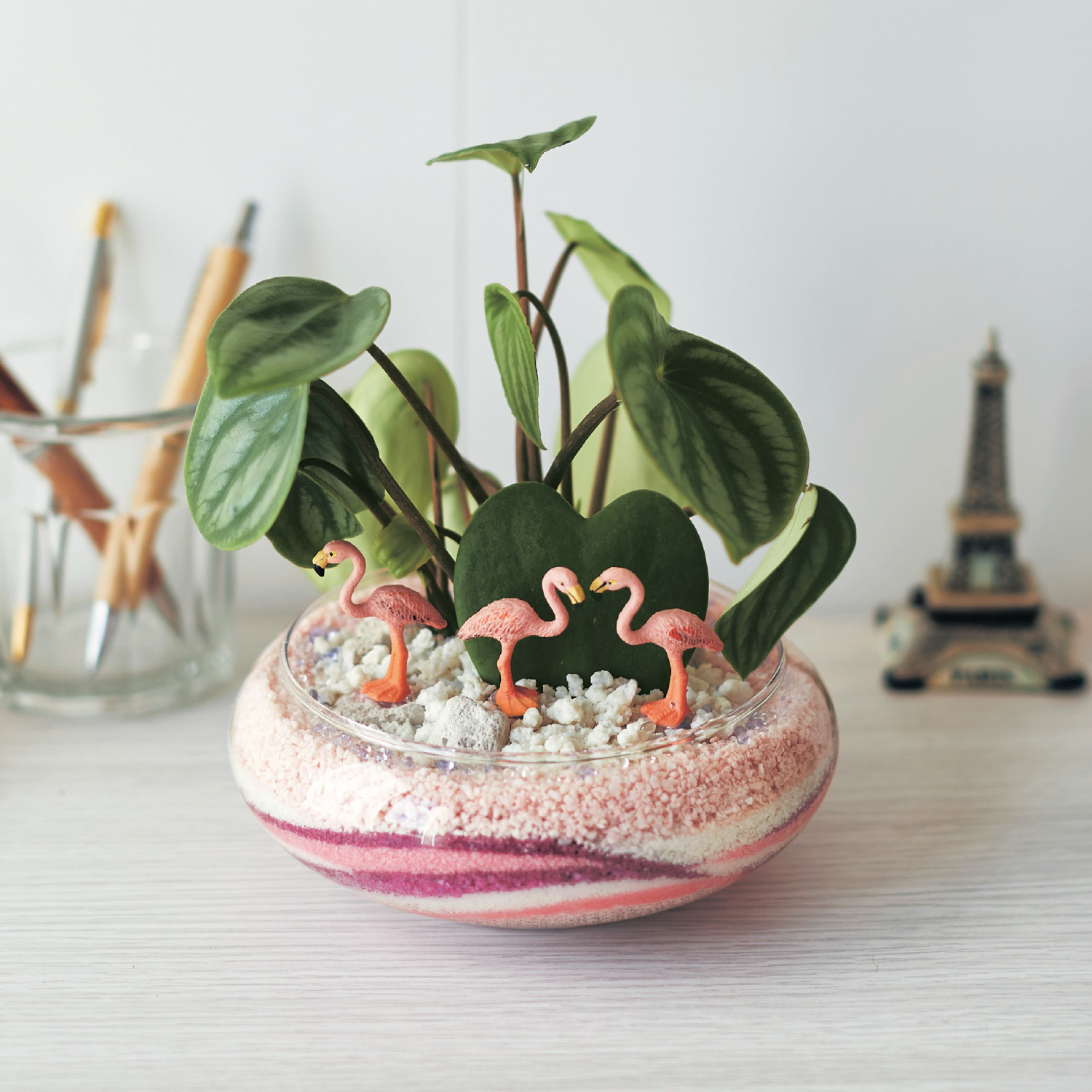 ジオラマ寄せ植え観葉植物 love フラミンゴ 通販のベルメゾンネット ジオラマ寄せ植え観葉植物 love フラミンゴ 通販のベルメゾンネット