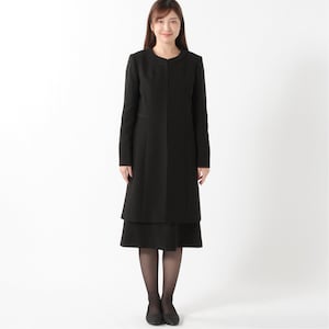 ロングジャケット＋ワンピース