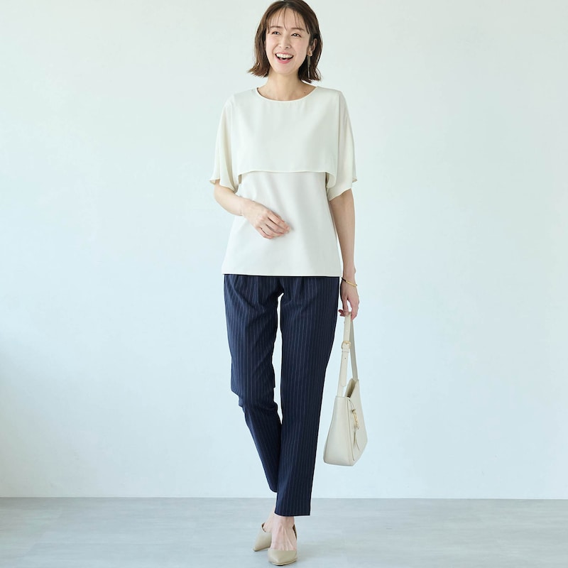 モデル身長169cm／M・股下68cm　※写真は撮影用のため、股下+6cmになります。