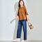モデル身長170cm／M・股下60cm　※写真は撮影用のため、股下+6cmになります。