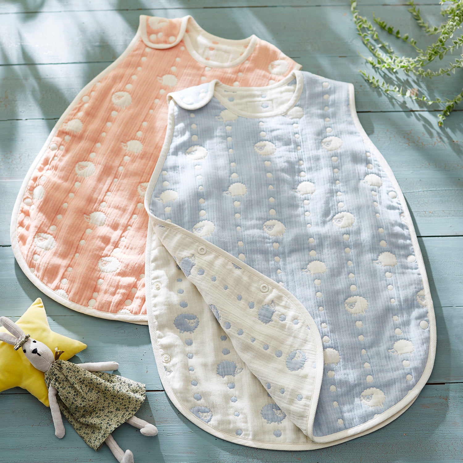 【ホッペッタ/Hoppetta】使い込むほど柔らかくなる6重ガーゼスリーパー