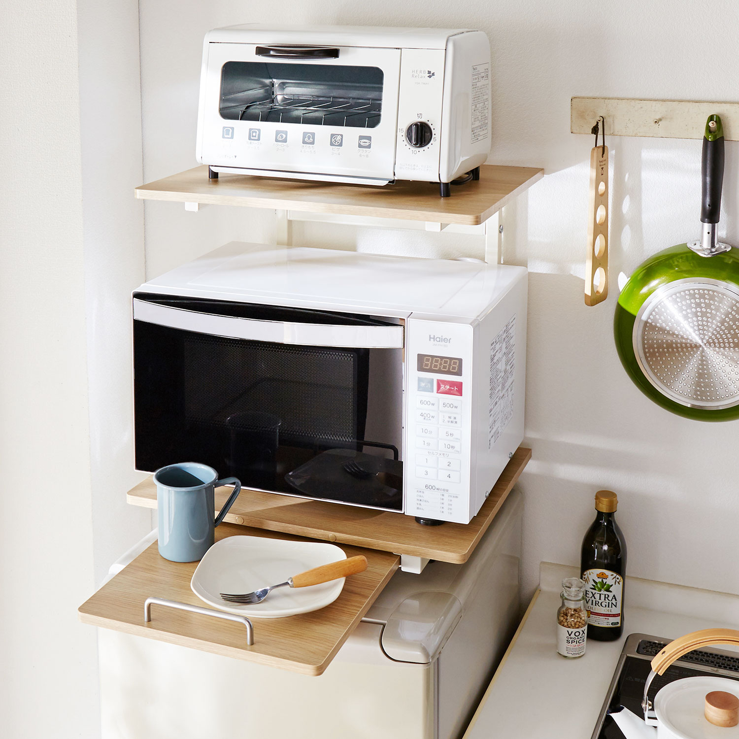 コンパクト冷蔵庫にぴったり スライド棚付き冷蔵庫上ラック 通販のベルメゾンネット コンパクト冷蔵庫にぴったり スライド棚付き冷蔵庫上ラック 通販のベルメゾンネット