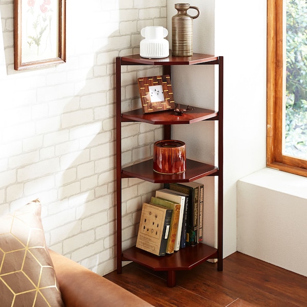 【ベルメゾン】角にぴったり置けるコーナーラック