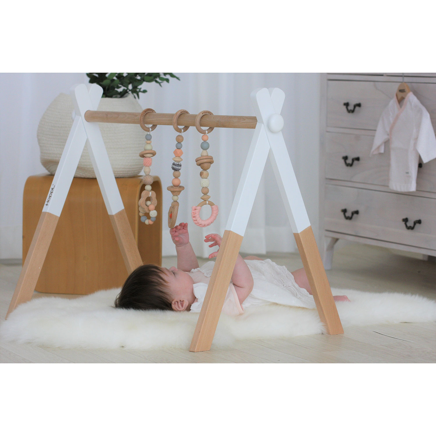 【ホップル/HOPPL】天然木のナチュラルベビージム