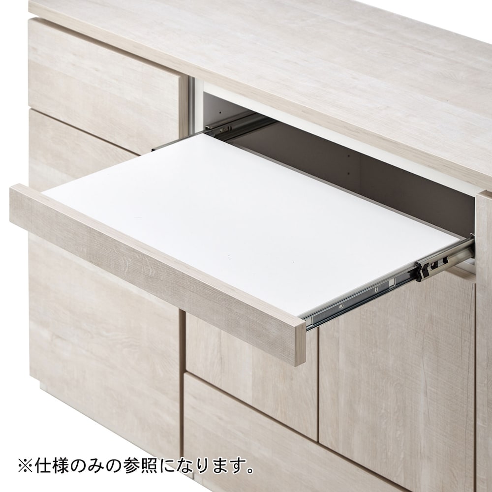 スライドデスク付き。/ヴィンテージホワイト