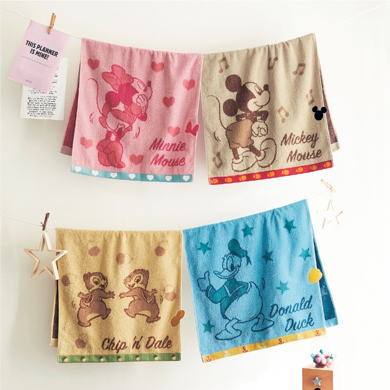 おしりが可愛いミニバスタオル4柄セット ミッキー フレンズ ディズニー Disney 通販のベルメゾンネット