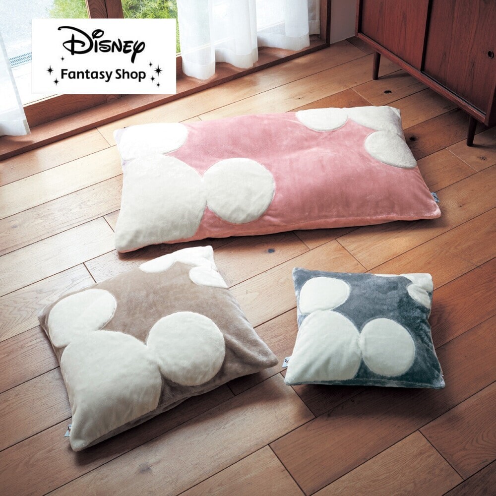 【メルトロ/meltoro】あったかなめらかなクッション・座布団・長座布団カバー「ミッキーモチーフ」