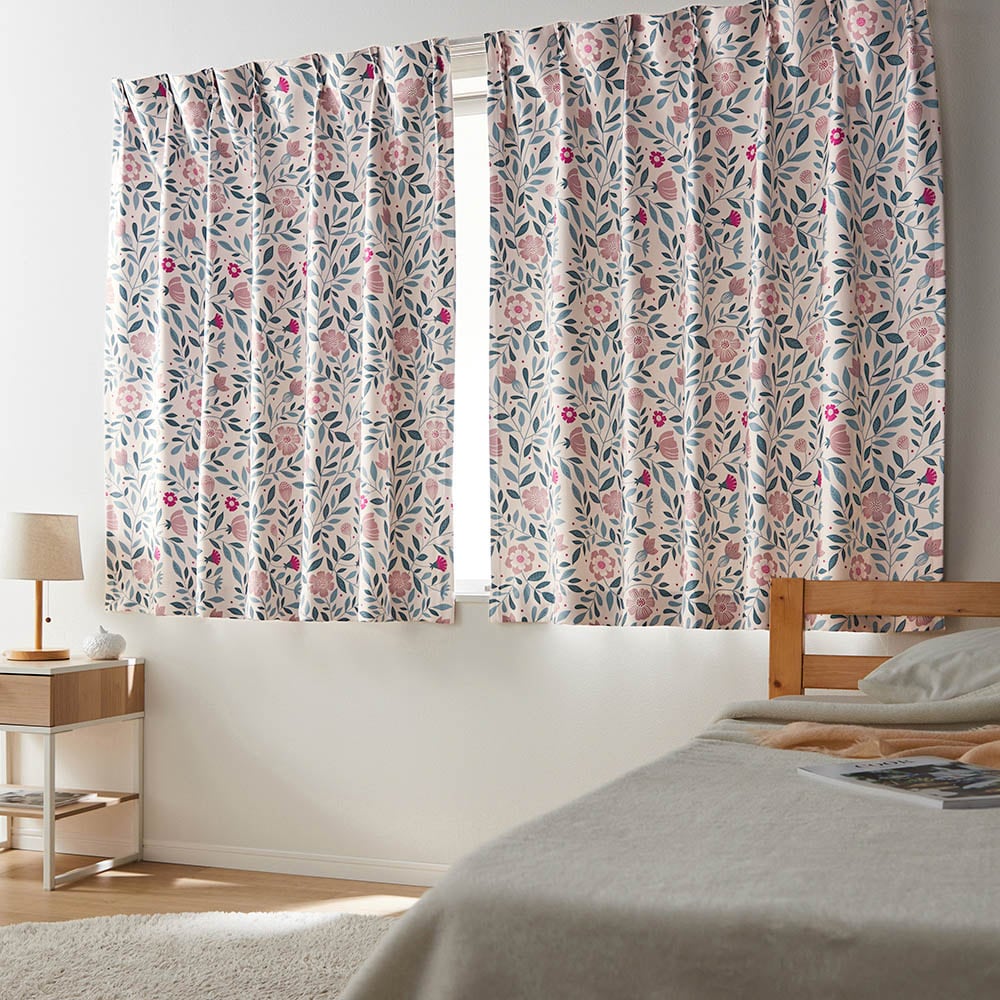 ミニラボ　カーテン 4枚組② UVカット・遮熱・遮像レースカーテン ＜2枚組＞「ミニラボ