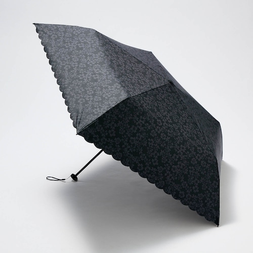 遮光素材の晴雨兼用コンパクト折りたたみ日傘