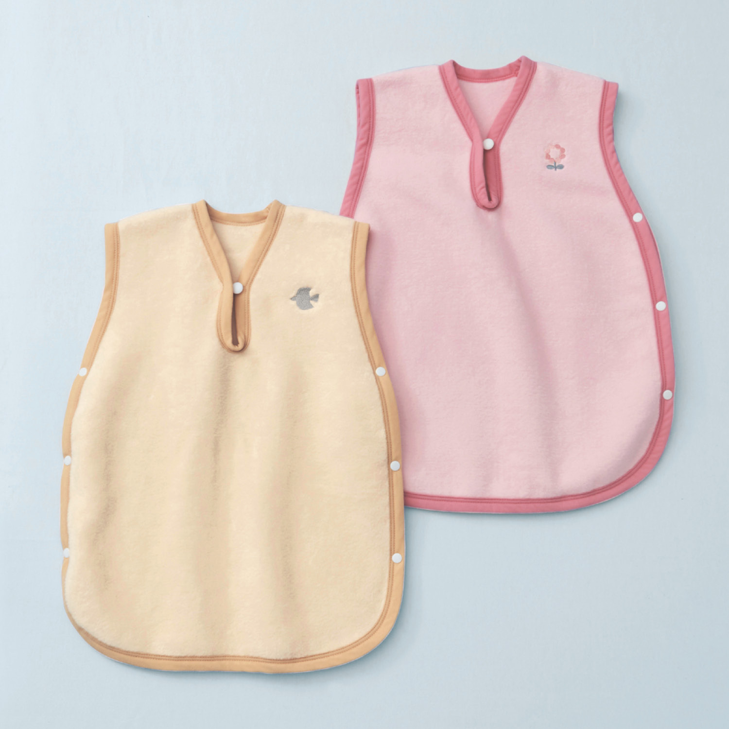 【ベルメゾン】ふんわり柔らかな綿スリーパー(毛羽部分)[日本製] 【ベビー用品】