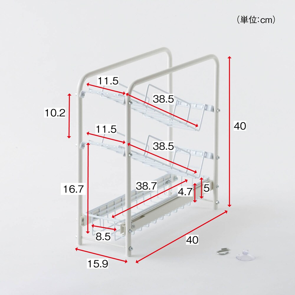 幅約16ｃｍ　ボトルラック