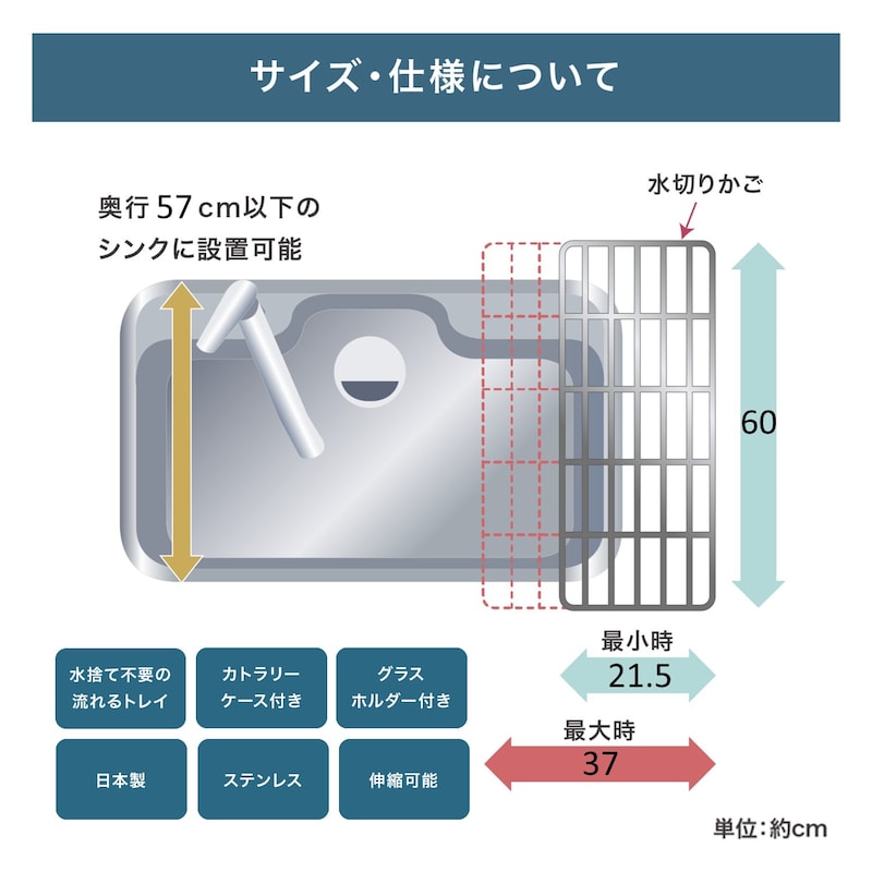 約60cm