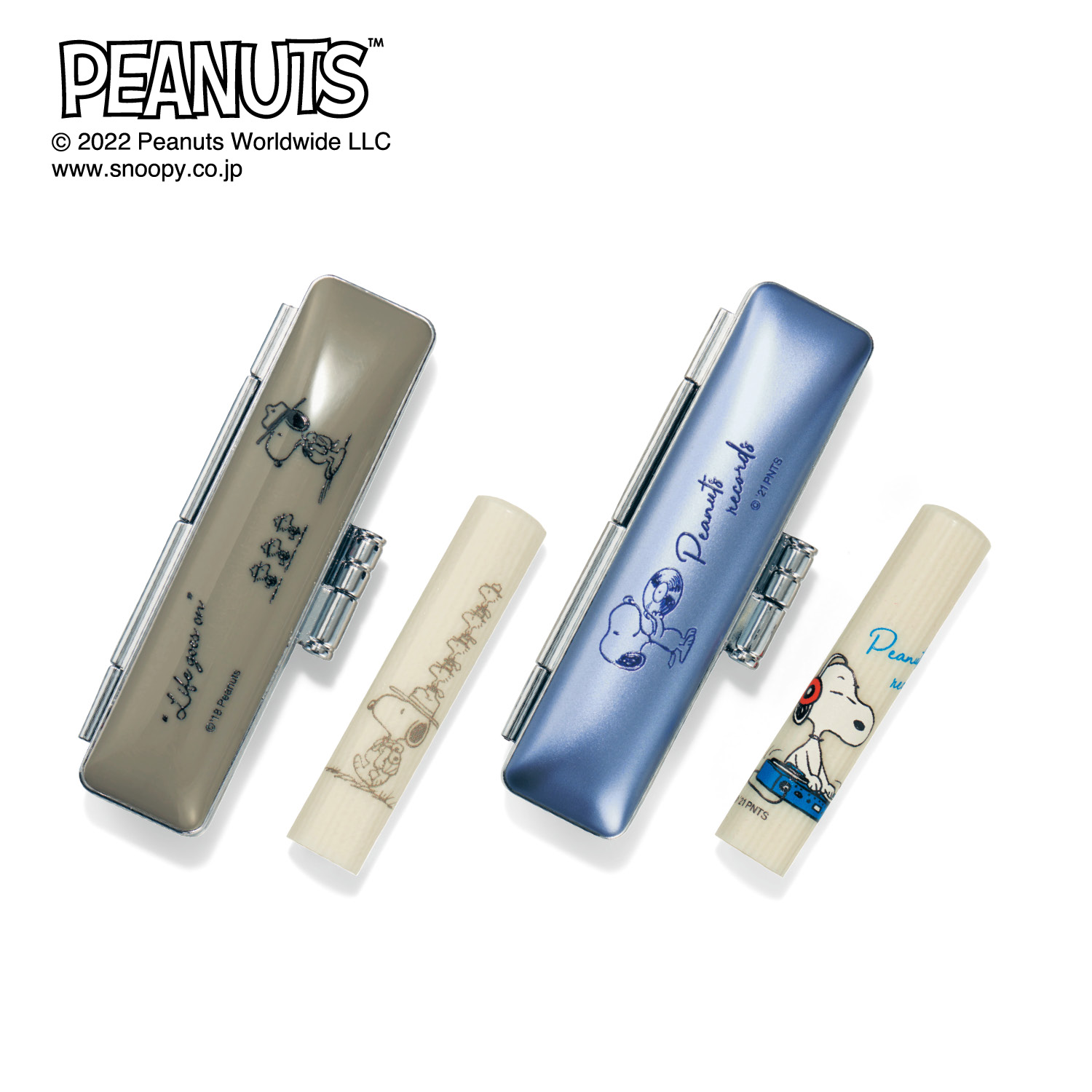 【ピーナッツ/PEANUTS】印鑑 & 印鑑ケースセット「スヌーピー」