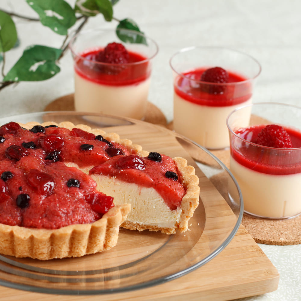 【ベルメゾン】北海道ミックスベリータルト・木苺プリン