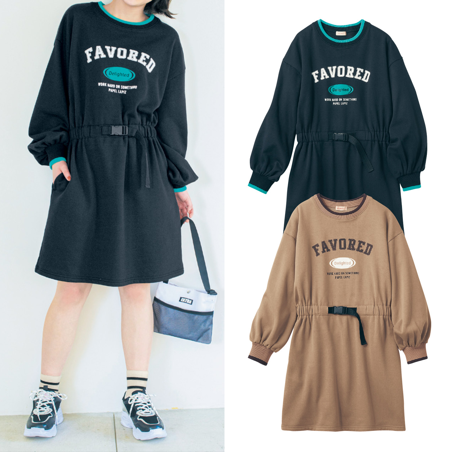 裏起毛ワンピースの通販 通販のベルメゾンネット 裏起毛ワンピースの通販 通販のベルメゾンネット