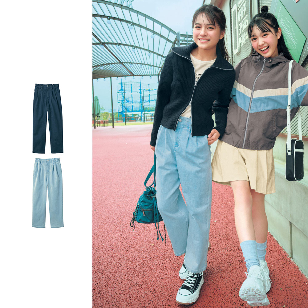 ウエストフリルゆるタックデニムパンツ ウエスト調節可 子供服 女の子 の通販 ベルメゾン パペル ラピス Papel Lapiz 通販のベルメゾンネット ウエストフリルゆるタックデニムパンツ ウエスト調節可 子供服 女の子 の通販 ベルメゾン パペル ラピス Papel Lapiz 通販のベルメゾンネット