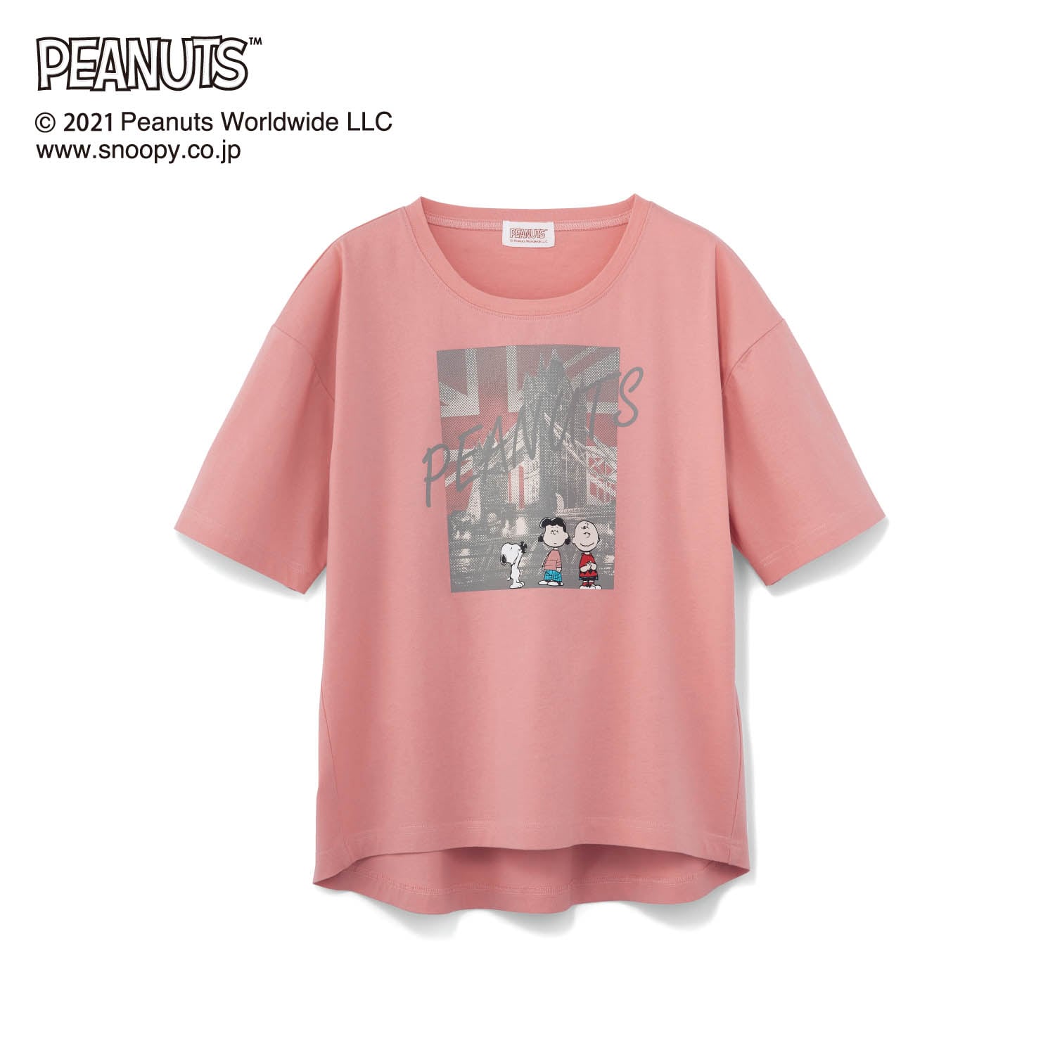 スヌーピー」綿ドロップショルダーＴシャツ（Tシャツ）｜(ピーナッツ/PEANUTS)｜通販のベルメゾンネット