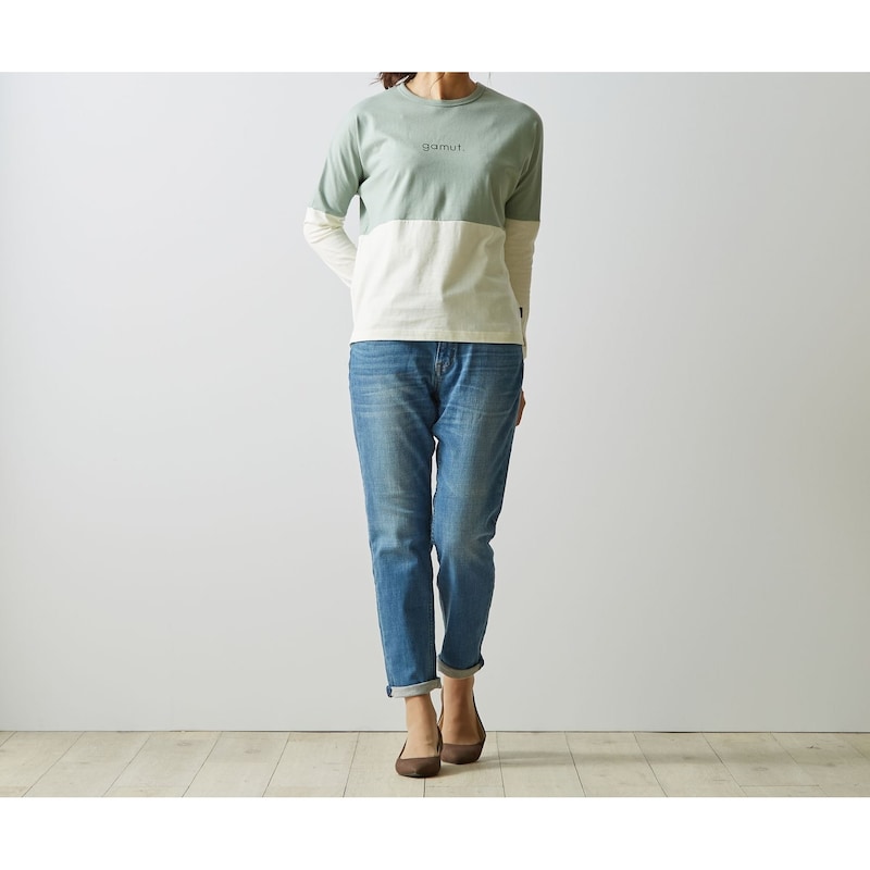 スモーキーグリーン/160サイズはママにもOK◎親子お揃いコーデにも