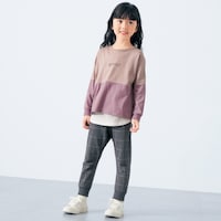 グレージュ／モデル身長114.5cm・サイズ110