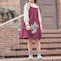 ダークピンク／モデル身長114.5cm・110サイズ着用