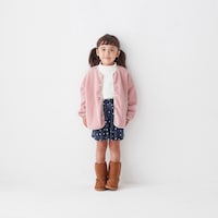 ネイビードット／モデル身長104.5cm・110サイズ着用