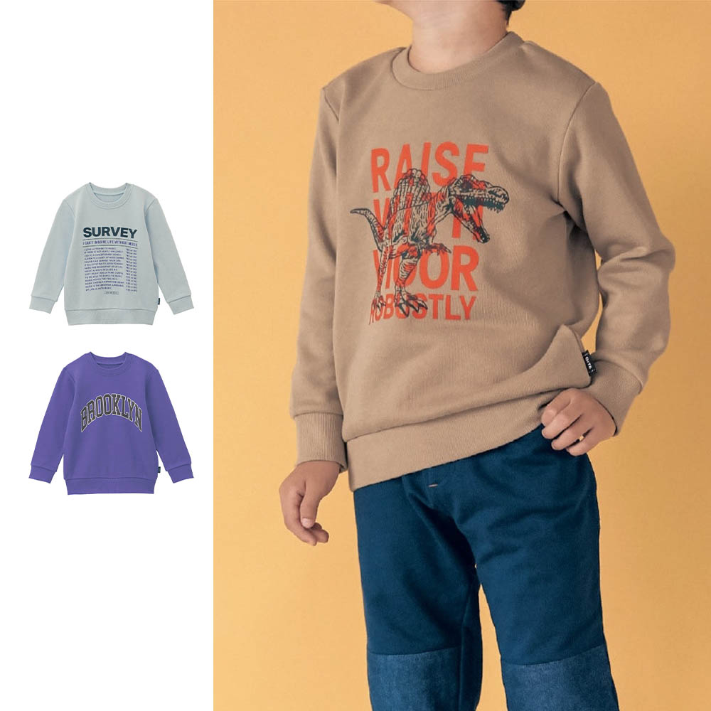 【ジータ/GITA】プリント裏毛スウェットシャツ 【子供服】