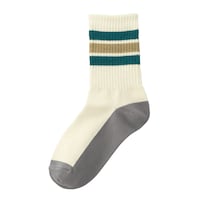 １足から選べる足底濃色靴下（クルー丈）