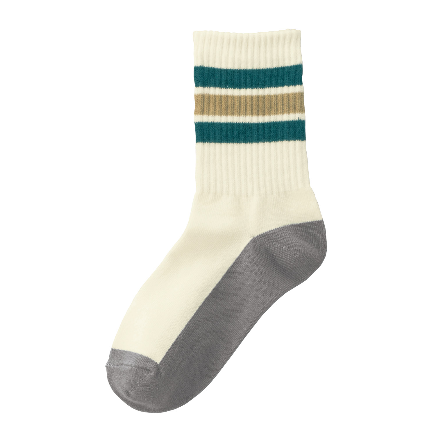 1足から選べる足底濃色靴下(クルー丈)