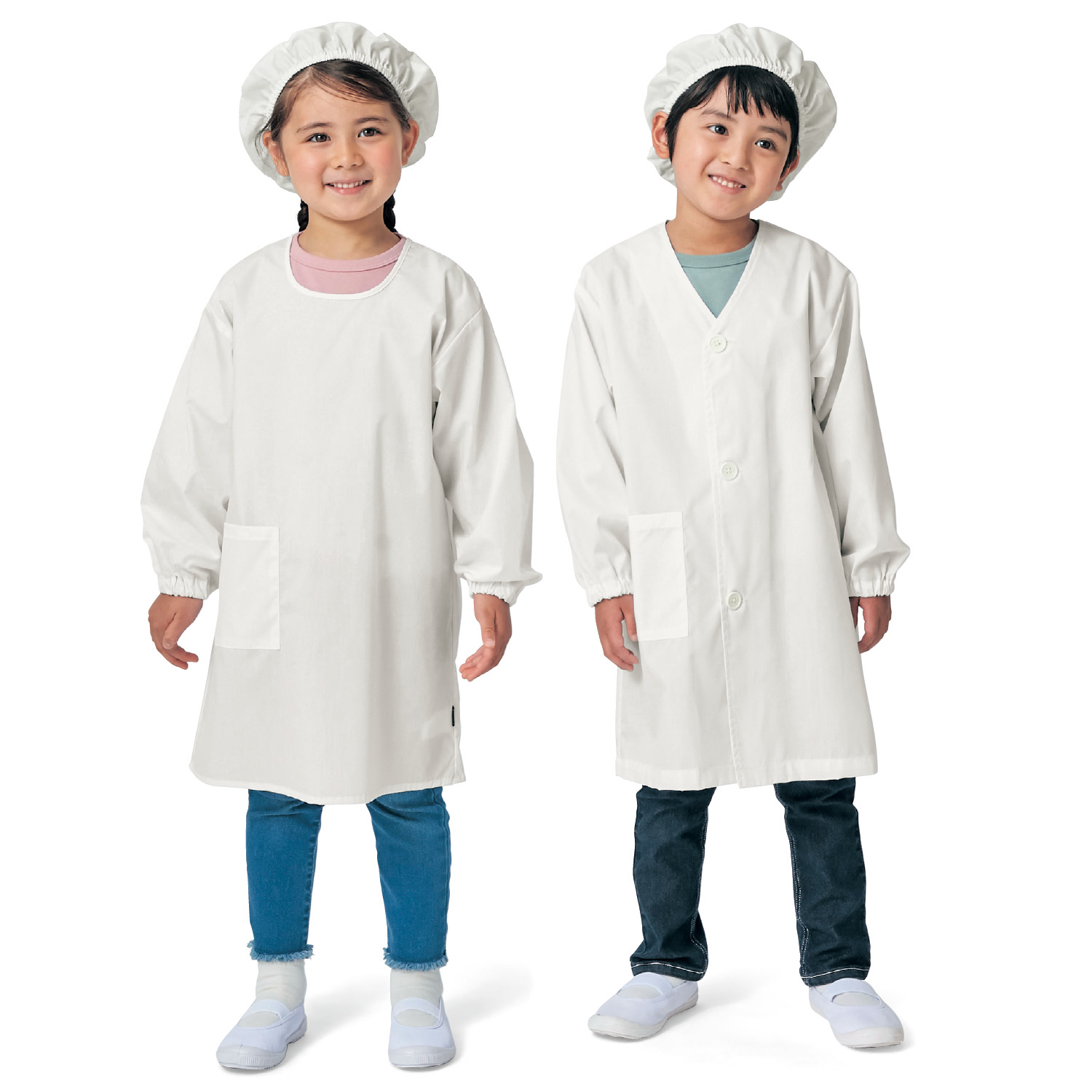 【ジータ/GITA】制菌・抗菌防臭給食エプロン3点セット