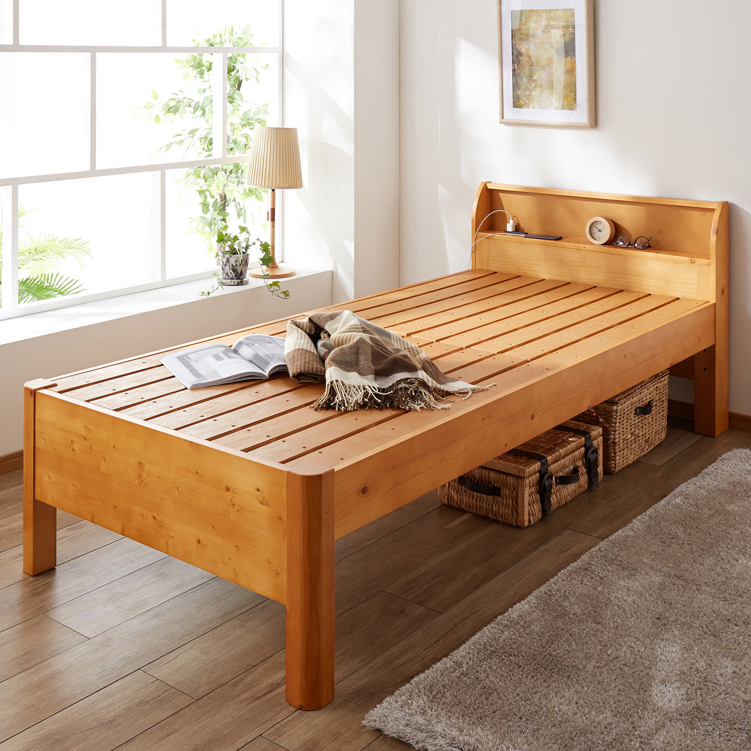 高さ3段階調整 シンプルすのこベット シングル 通販のベルメゾンネット 高さ3段階調整 シンプルすのこベット シングル 通販のベルメゾンネット