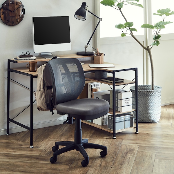 【ベルメゾン】長時間座りやすいロッキング機能付きデスクチェア