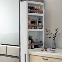 使用イメージ／ホワイト　※上下段分割して別々の場所でもご使用いただけます。