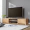 圧迫感のないロータイプ！電源タップ収納付きシンプルテレビ台［日本製］ ＜幅147cm＞
