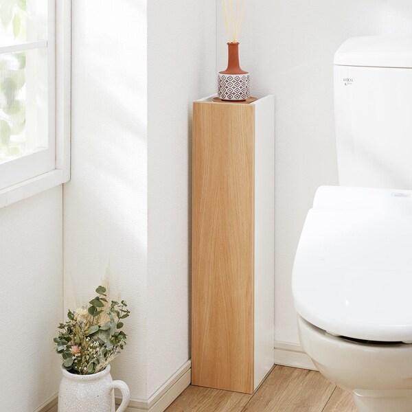 【ベルメゾン】木目調トイレ収納ラック[日本製]