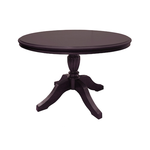 ブリティッシュクラシック調の円形ダイニングテーブル