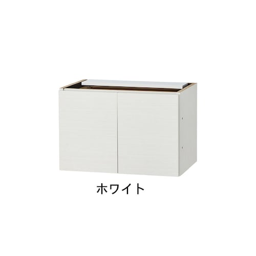 【高さ１ｃｍピッチサイズオーダー】木目調壁面シューズボックス用突っ張り上置き［日本製］