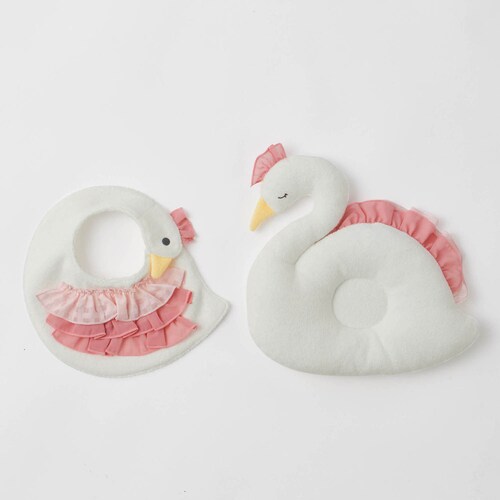 ふんわり柔らかなデザインまくら＆スタイセット