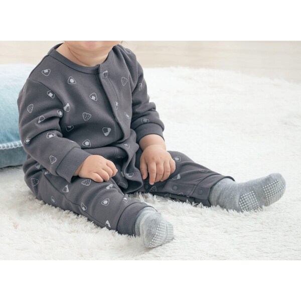 【ベルメゾン】お着がえラクチン!前開きボディスーツ肌着付きカバーオールパジャマ 【ベビー服 ベビーパジャマ 長袖】